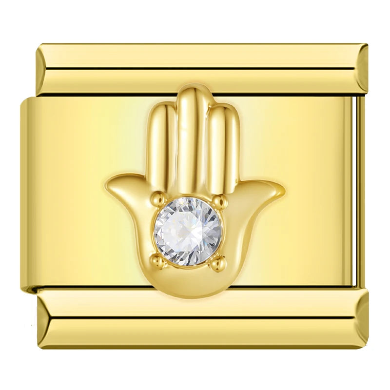 Golden Nature Charm Collection — 9mm Italian Bracelet