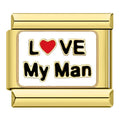 Charm Message Love My Man Doré — photo du produit