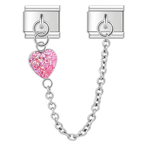 Charm Maillon Cœur Romantique - F