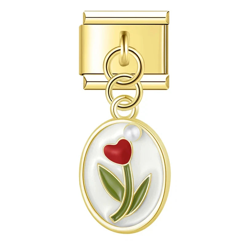 Charm Tulipe Ellipse - DJ1456 NO 4