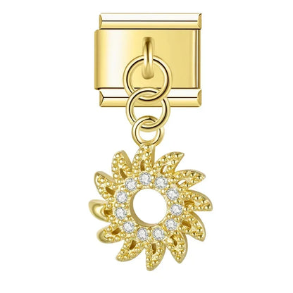 Crown & Moon Charm Collection — 9mm Italian Bracelet