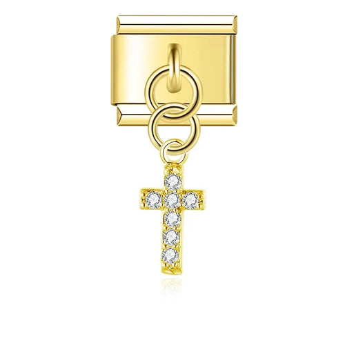 Charm Lune, Cadenas et Planète Dorés - DJ1560 NO 12