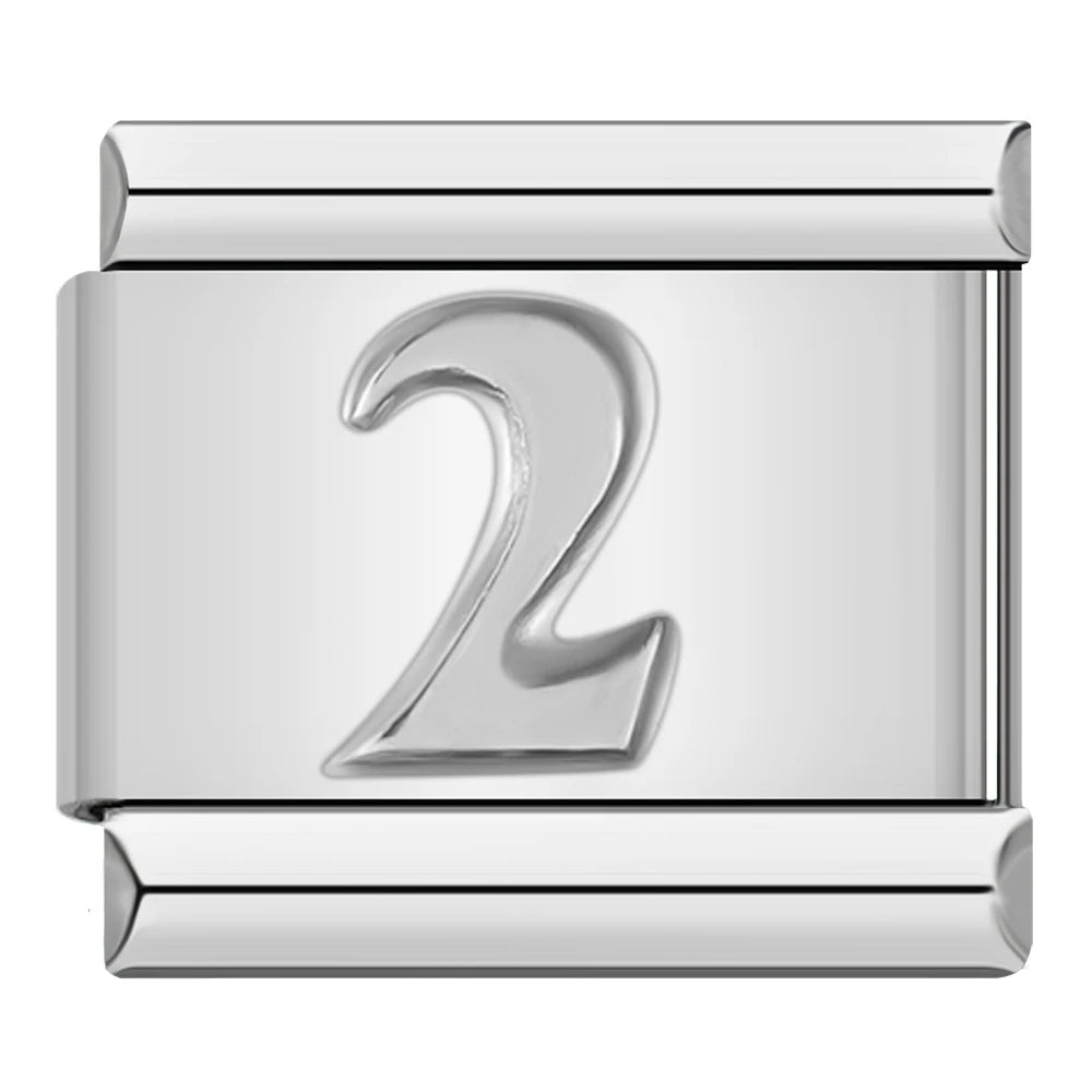 Number Charm Collection — 9mm Italian Bracelet