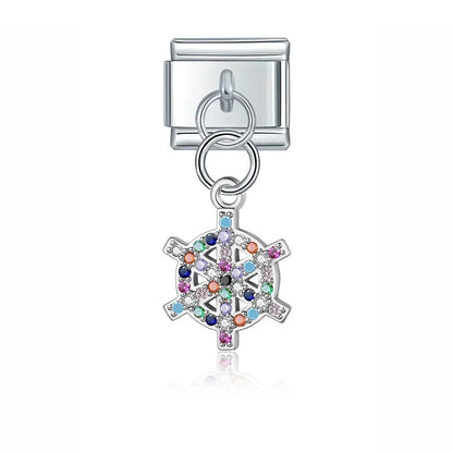 Elephant & Dragonfly Charm Collection — 9mm Italian Bracelet