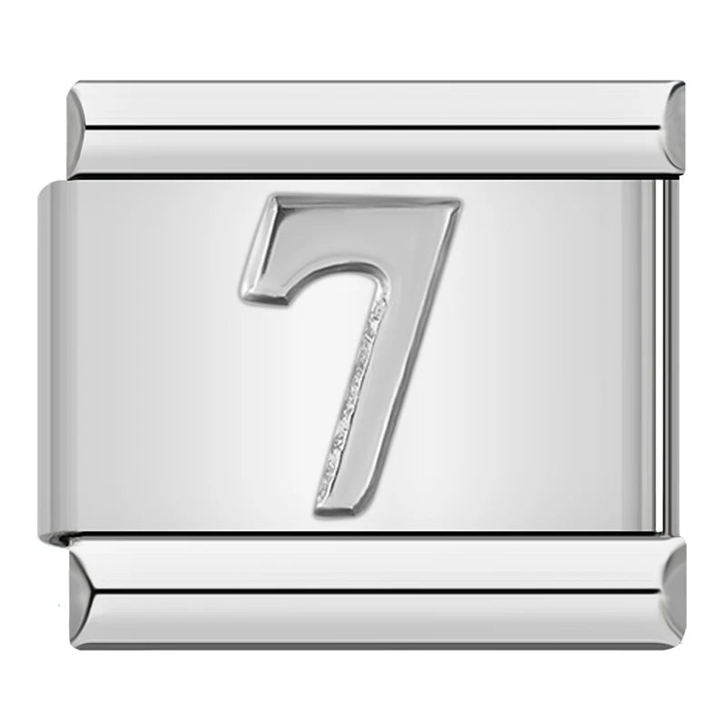 Number Charm Collection — 9mm Italian Bracelet