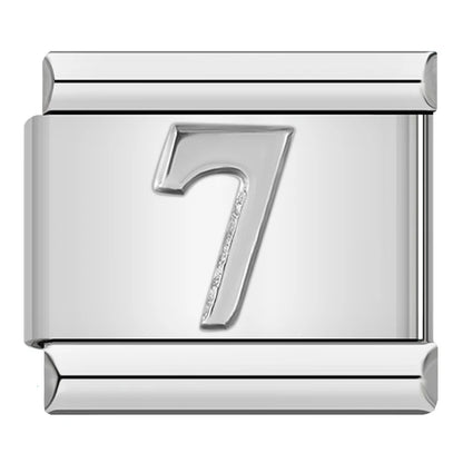 Number Charm Collection — 9mm Italian Bracelet