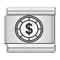 Charm Jeton de Poker avec Dollar — photo du produit