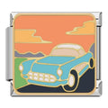 Charm Voiture Ancienne au Coucher de Soleil — photo du produit