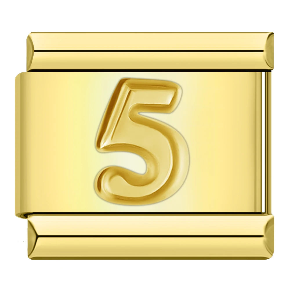 Number Charm Collection Vol. 2 — 9mm Italian Bracelet