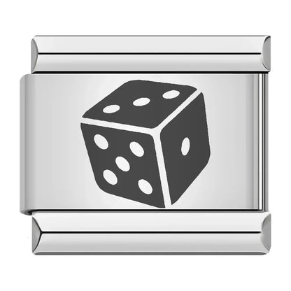 Poker & Casino Charm Collection — 9mm Italian Bracelet