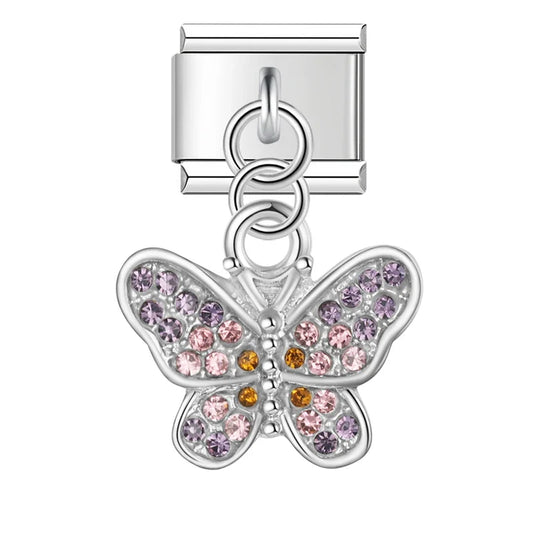 Charm Lune, Fleur et Papillon - DJ1412 NO  7