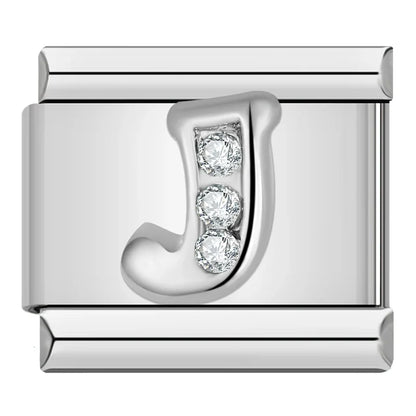 Silver Letter Charm Collection Vol. 2 — 9mm Italian Bracelet