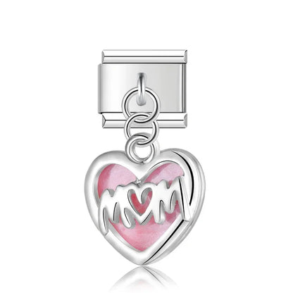 Crystal Dangle Charm Collection — 9mm Italian Bracelet