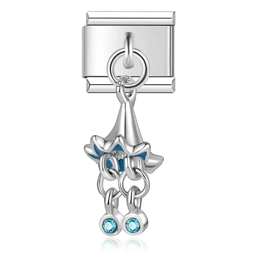 Charm Poisson et Papillon CZ - DJ100-L