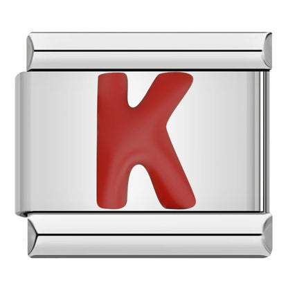 Red Letter Charm Collection — 9mm Italian Bracelet