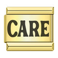 Charm Mot Care Noir sur Doré — photo du produit