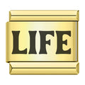 Charm Mot Life Noir sur Doré — photo du produit