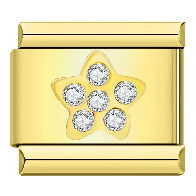 Charm Couronne CZ Arc-en-Ciel - DJ013 E