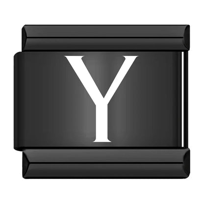 Black Letter Charm Collection Vol. 4 — 9mm Italian Bracelet
