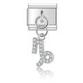 Charm pendentif Zodiaque Capricorne Argenté et Cristaux — photo du produit