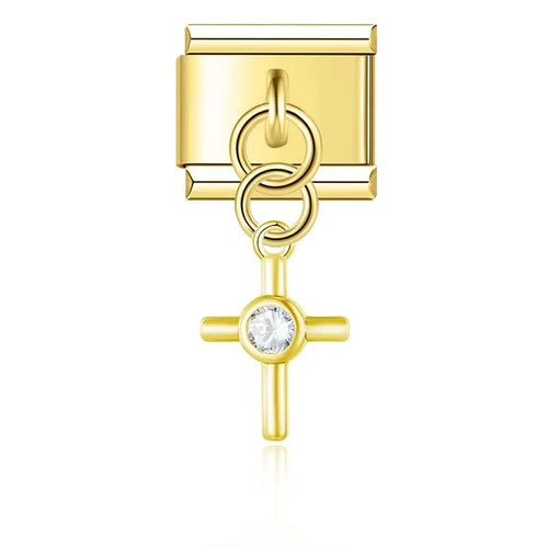 Charm Lune, Cadenas et Planète Dorés - DJ1560 NO 11