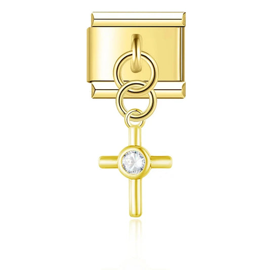 Charm Lune, Cadenas et Planète Dorés - DJ1560 NO 11
