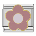Charm Fleur Mauve et Centre Blanc — photo du produit