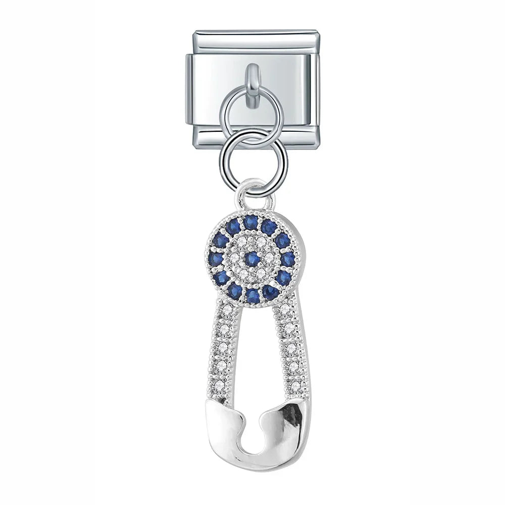 Charm Clé et Flocon de Neige - D