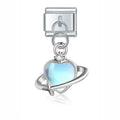 Charm pendentif Planète Nacrée Argenté — photo du produit