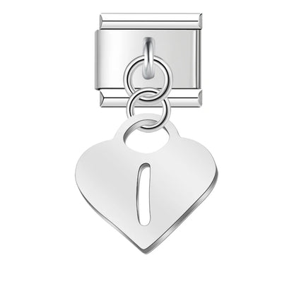 Pastel Letter Charm Collection — 9mm Italian Bracelet
