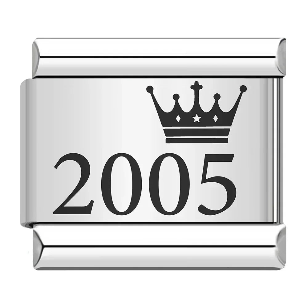 Birth Year Charm Collection — 9mm Italian Bracelet