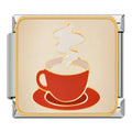 Charm Tasse de Café Rouge et Vapeur — photo du produit