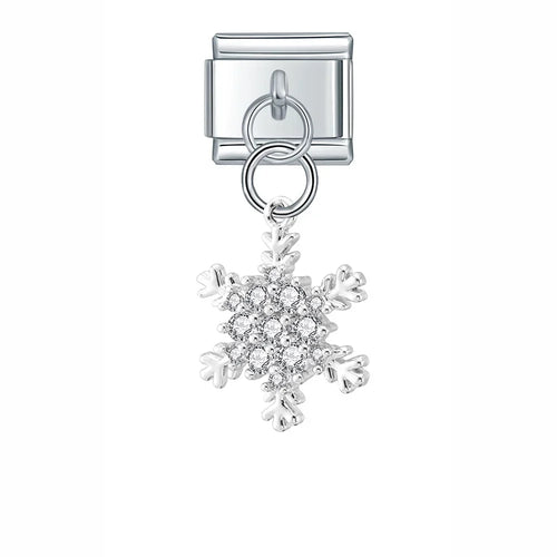 Charm Clé et Flocon de Neige - G