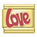 Charm Mot Love Rouge Doré — photo du produit