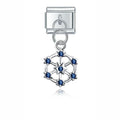 Charm pendentif Petite Étoile Bleue Argenté — photo du produit