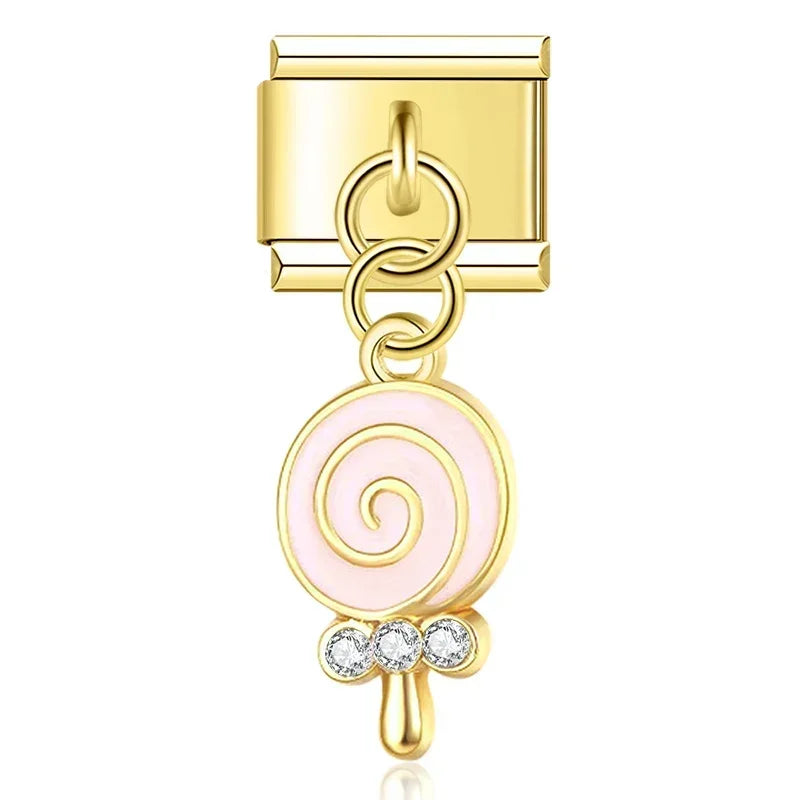 Love & Birthday Charm Collection — 9mm Italian Bracelet