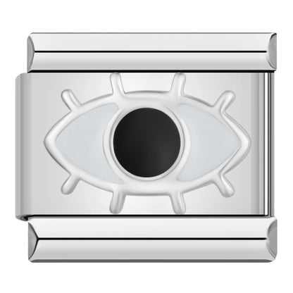 Black Letter Charm Collection — 9mm Italian Bracelet