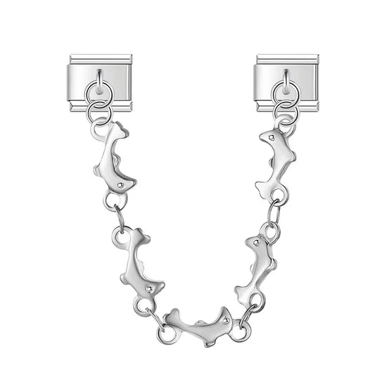 Chaîne Cœur et Papillon — Bracelet Italien 9mm - DJ1565 NO 9