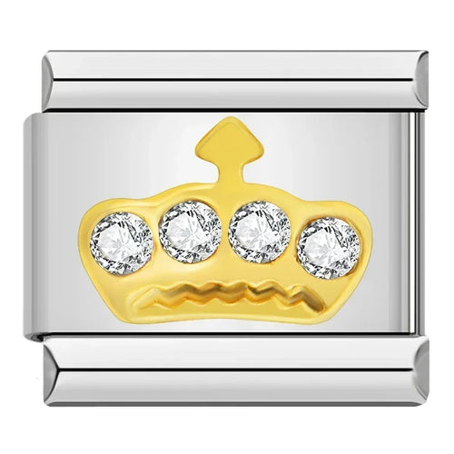 Charm Couronne CZ Arc-en-Ciel - DJ013 I
