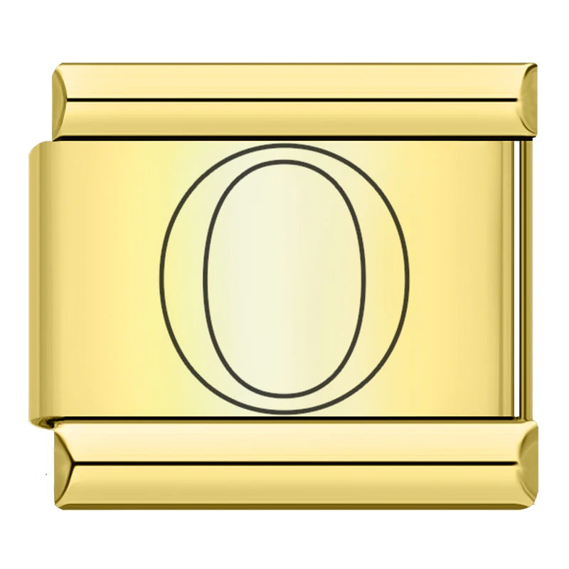 Gold Letter Charm Collection Vol. 2 — 9mm Italian Bracelet