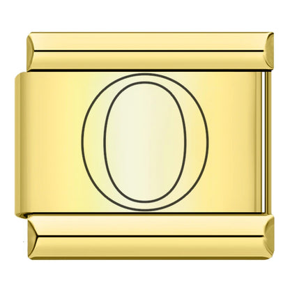 Gold Letter Charm Collection Vol. 2 — 9mm Italian Bracelet