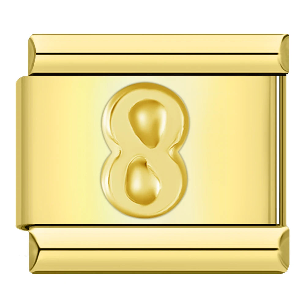Number Charm Collection Vol. 2 — 9mm Italian Bracelet