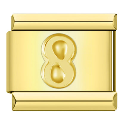 Number Charm Collection Vol. 2 — 9mm Italian Bracelet