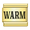 Charm Mot Warm Noir sur Doré — photo du produit
