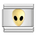 Charm Tête d’Extraterrestre Dorée — photo du produit