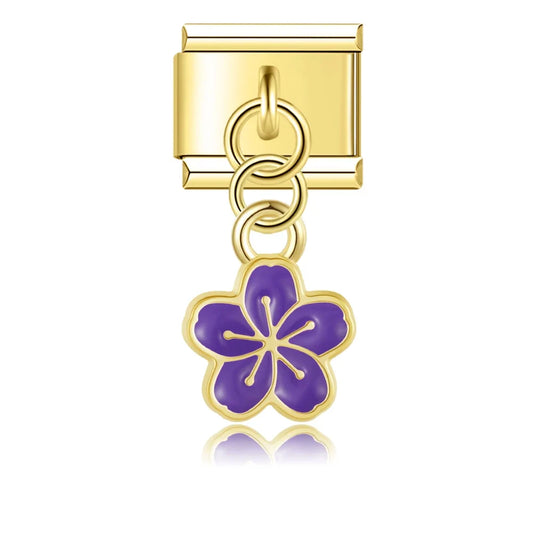 Charm Fleur et Cœur Dorés - DJ1471 NO 4