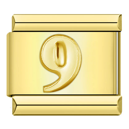 Number Charm Collection Vol. 2 — 9mm Italian Bracelet