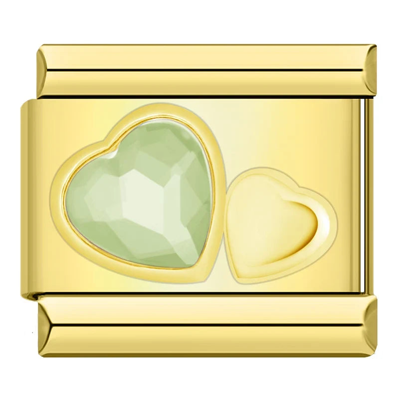Charm Cœur CZ Arc-en-Ciel - DJ1467 NO 9