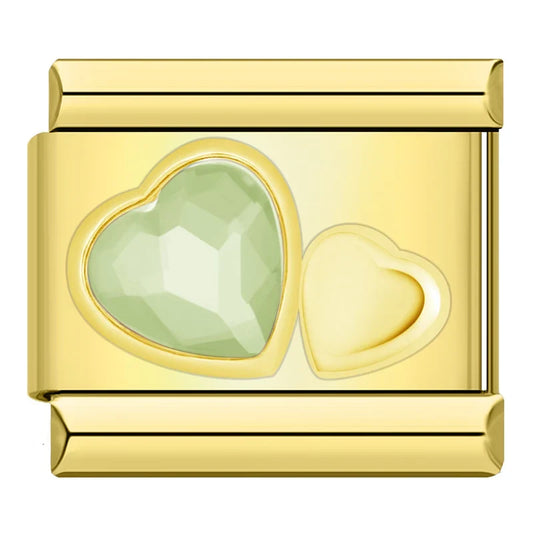 Charm Cœur CZ Arc-en-Ciel - DJ1467 NO 9