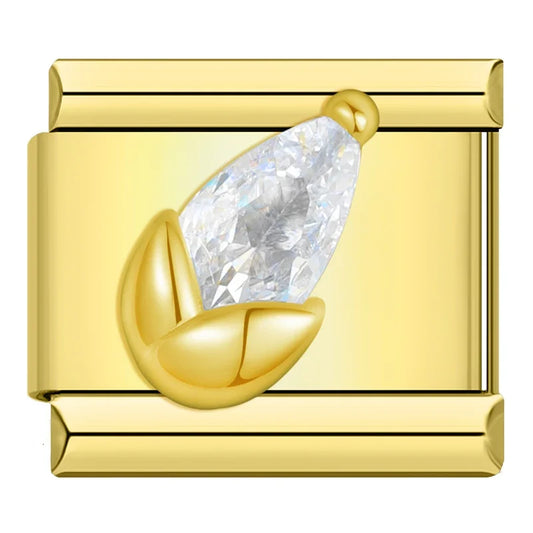 Charm Couronne CZ Arc-en-Ciel - DJ2009 NO 10